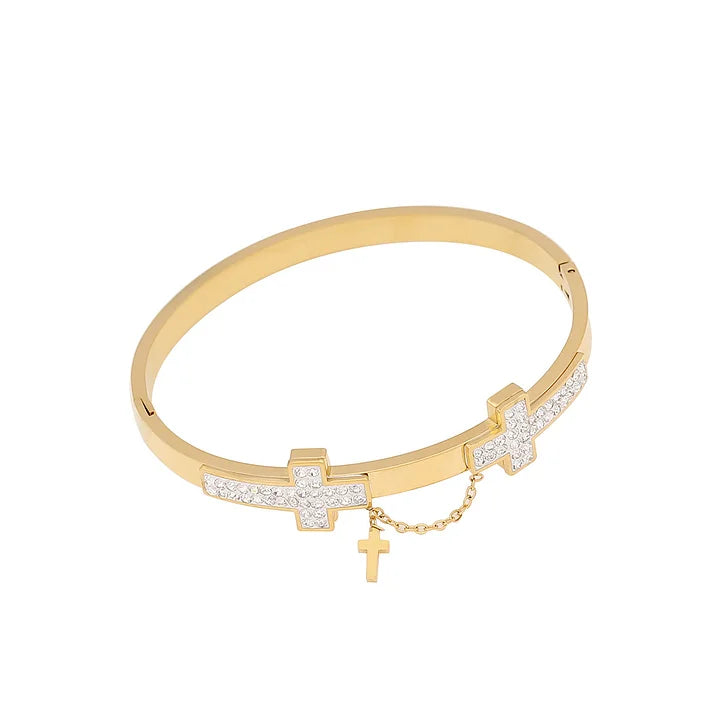 Bangle Cross with the Bling