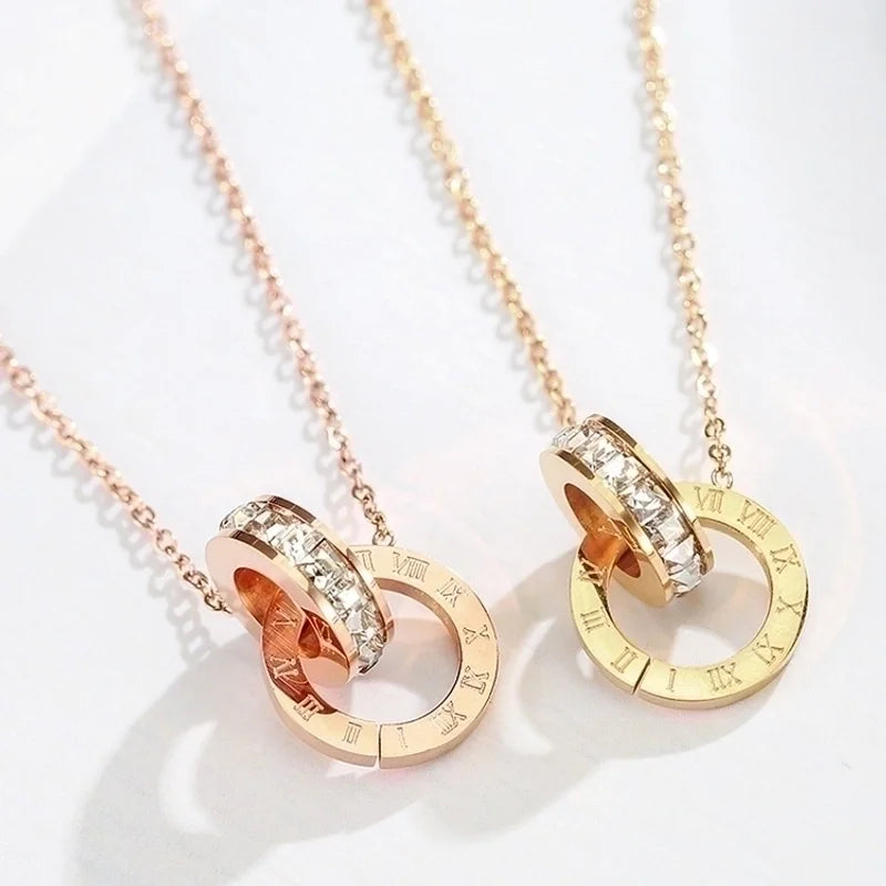 Connecting Circles Necklace